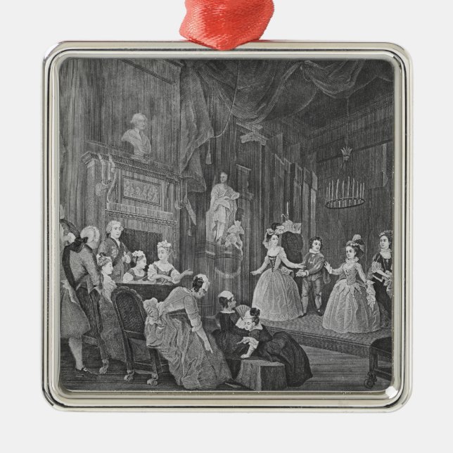 Den indiska kejsaren som inristas av Robert Dodd Julgransprydnad Metall (Framsidan)