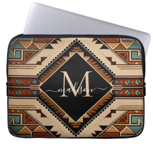 Den indiska kulturen Boho Stil i Mönster Laptop Fodral