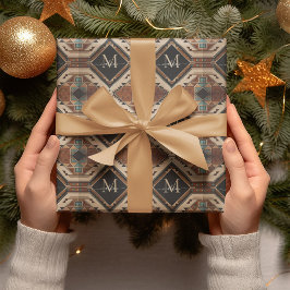 Den indiska kulturen Boho Stil i Mönster Presentpapper