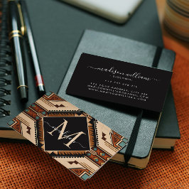 Den indiska kulturen Boho Stil i Mönster Visitkort