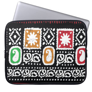 Den indiska kulturen: Traditionell konstdesign Laptop Fodral
