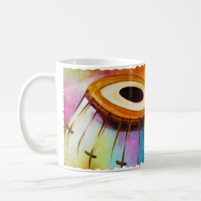Den indiska musikalen instrumenterar - Tabla Kaffemugg (Vänster)