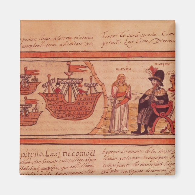 Den indiska prinsessan Malinche eller Dona Marina Magnet (Framsidan)