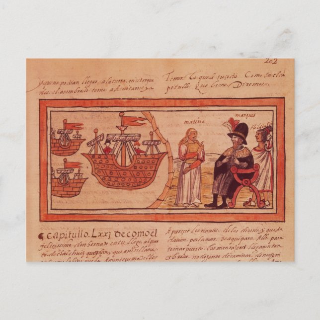 Den indiska prinsessan Malinche eller Dona Marina Vykort (Framsida)