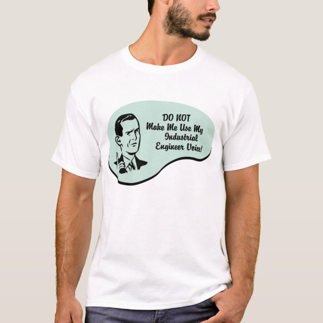 Den industriella ingenjören uttrycker tee shirt (Framsida)
