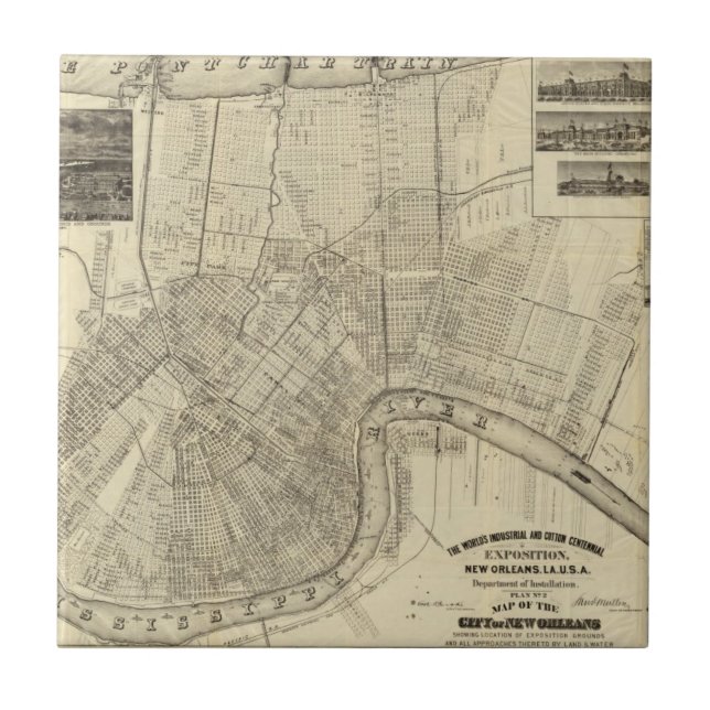 Den industriella världen kakelplatta (Framsidan)