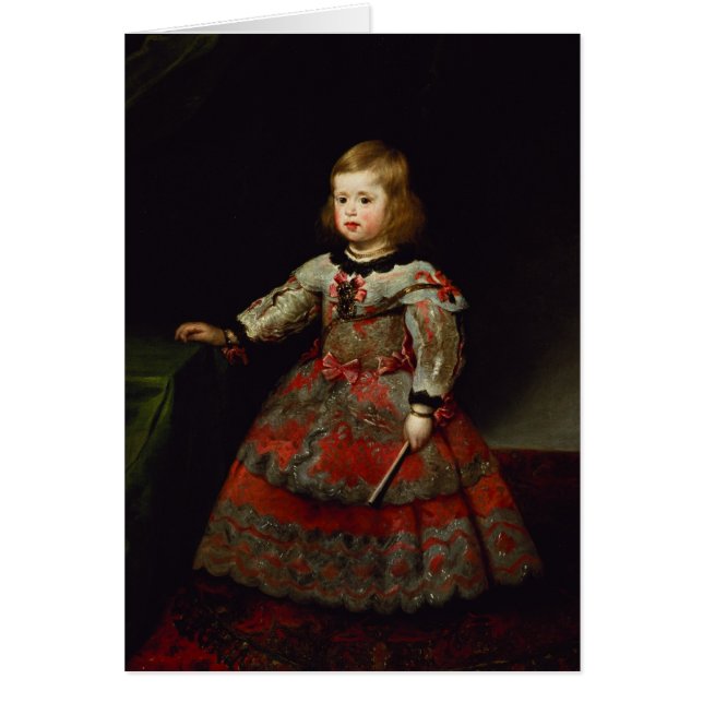 Den InfantaMaria margaritan av Österrike Hälsningskort (Framsidan)