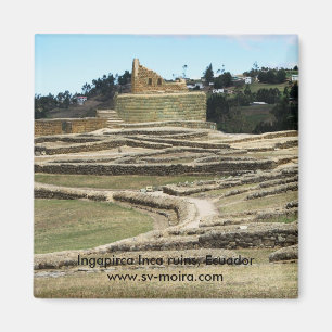 Den Ingapirca incaen fördärvar, Ecuador Magnet