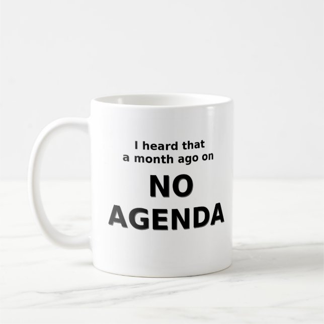 Den ingen dagordningmuggen kaffemugg (Vänster)