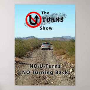 Den ingen roterande tillbaka affischen för UTurns Poster