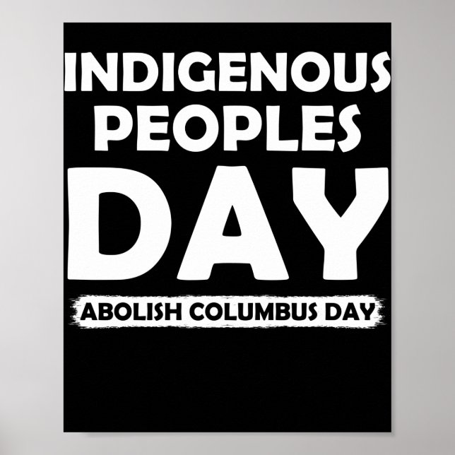 Den inhemska folkdagen i Columbus Day Poster (Framsidan)
