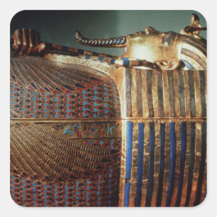 Den innersta kistan av Tutankhamun Fyrkantigt Klistermärke