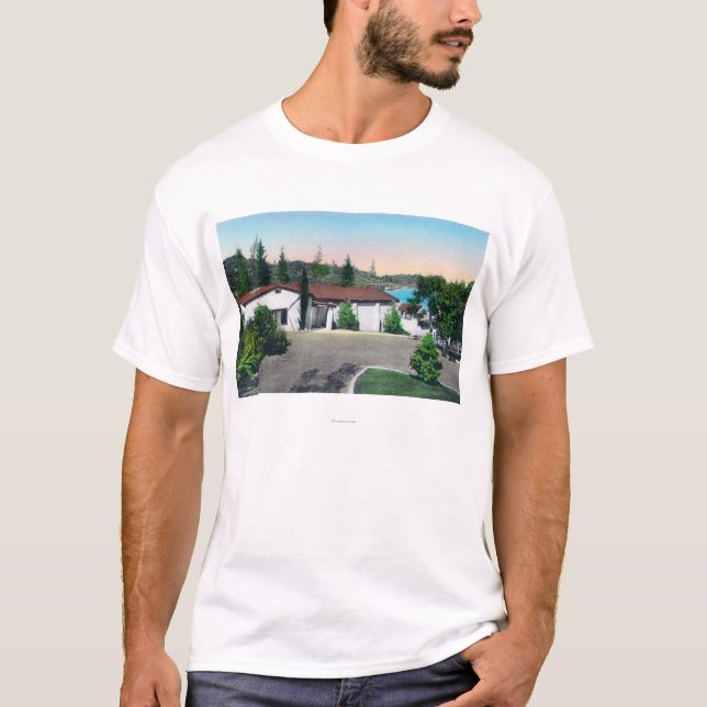 Den inomhus varma mineraliska dykningen, bad t shirt (Framsida)