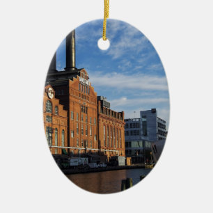 Den inre hamnen fo Baltimore Julgransprydnad Keramik