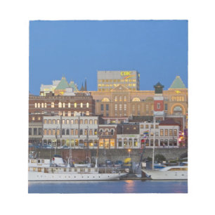 Den inre hamnen i Victoria British Columbia Anteckningsblock