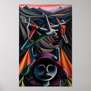 Den inre Ken Gage Surrealism Poster