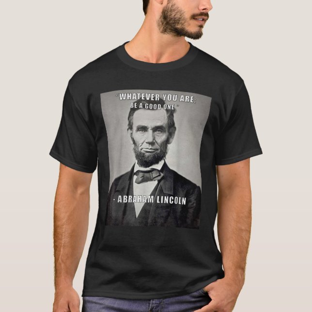 Den inspirationsinriktade offerten Abraham Lincoln T Shirt (Framsida)