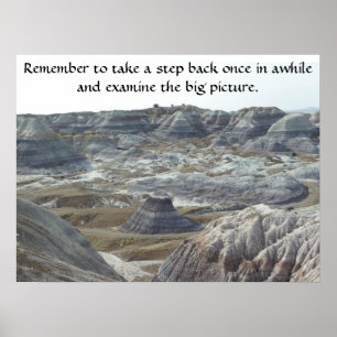 Den inspirera affischen tar en klivabaksida poster