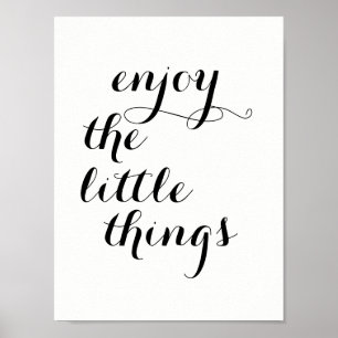Den inspirera affischen "tycker om småsakerna ", poster