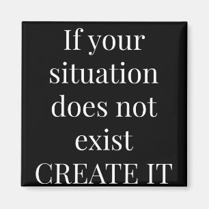 Den inspirera citationsteckenkylskåpmagneten 2X2 Magnet
