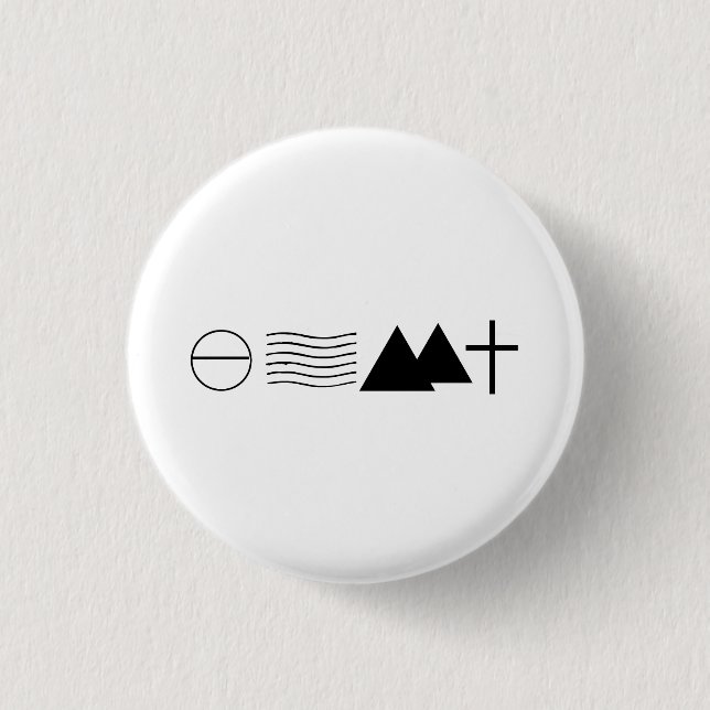 Den inspirera Isaiah 54:10 knäppas Knapp (Framsida)