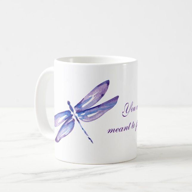 Den inspirera purpurfärgade sländan rånar | unika kaffemugg (Framsida vänster)