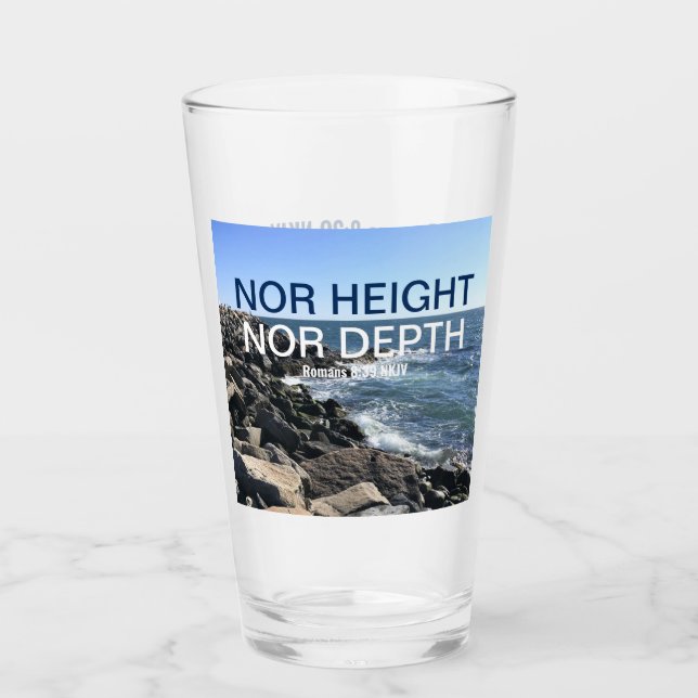 Den inspirerande bibeln Vågar om havsblått Glaskopp (Framsida)