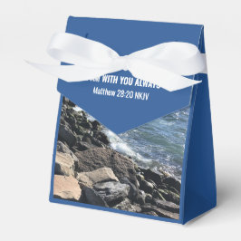 Den inspirerande bibeln Vågar om havsblått Presentaskar