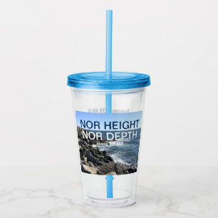 Den inspirerande bibeln Vågar om havsblått Take Away Mugg