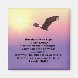 Den inspirerande bibeln Verse - Eagle Hope in Lord Magnet
