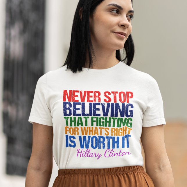 Den inspirerande citatet feministiska demokratiska tröja (Skapare uppladdad)