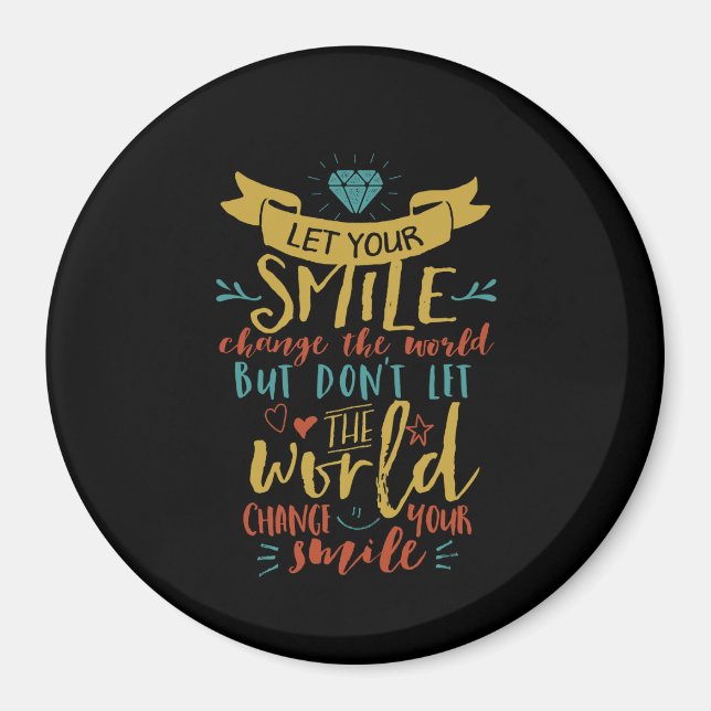 Den inspirerande citatet: Låt oss från Smile förän Magnet (Framsidan)