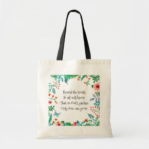 Den inspirerande Dikt Garden-Blommigt Tygkasse