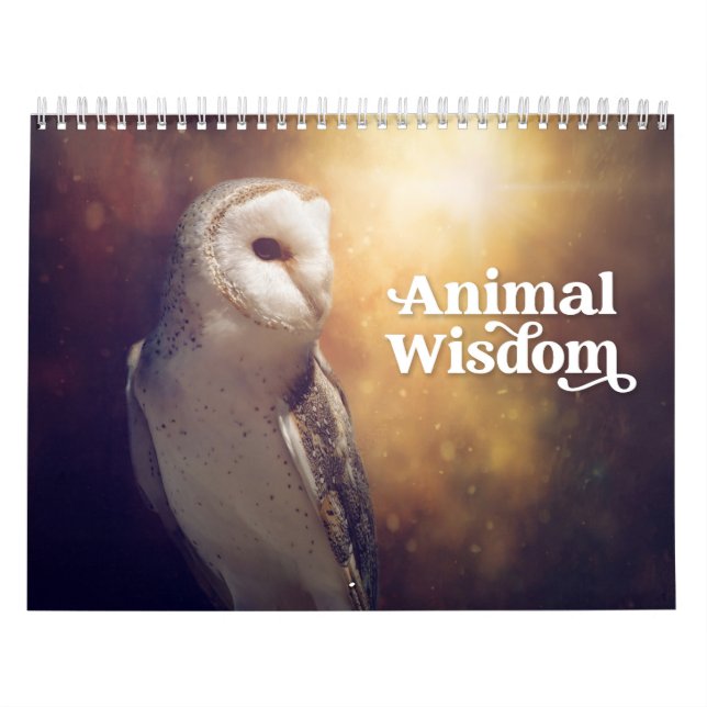 Den inspirerande djurkonskalendern kalender (Omslag)