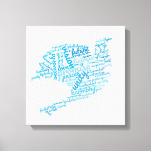 Den inspirerande Eleganten Dove of Peace Märkre Cl Canvastryck