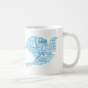 Den inspirerande Eleganten Dove of Peace Märkre Cl Kaffemugg
