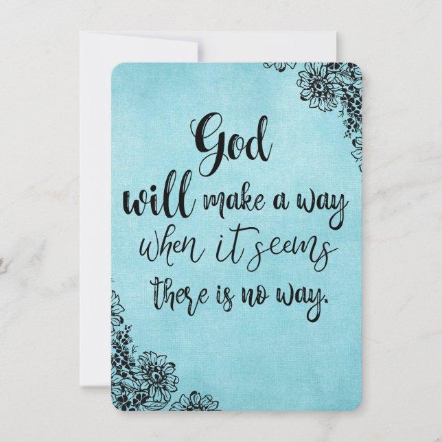 Den inspirerande Faith Quote Gud kommer att göra n (Framsida)