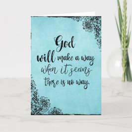 Den inspirerande Faith Quote Gud kommer att göra n Anteckningskort