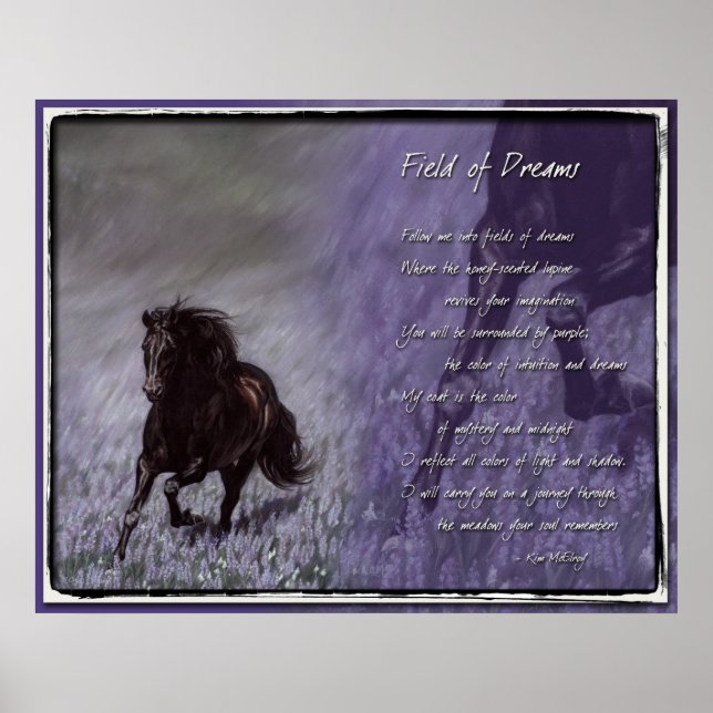 Den inspirerande Fält av Dreams Poster (Framsidan)