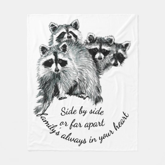 Den inspirerande familjen alltid i din hjärtefråga fleecefilt (Framsidan)