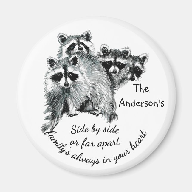 Den inspirerande familjen alltid i din hjärtefråga magnet (Framsidan)