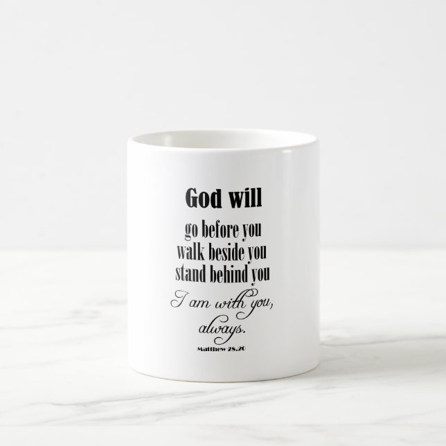 Den inspirerande guden kommer att citera med Bible Kaffemugg (Center)