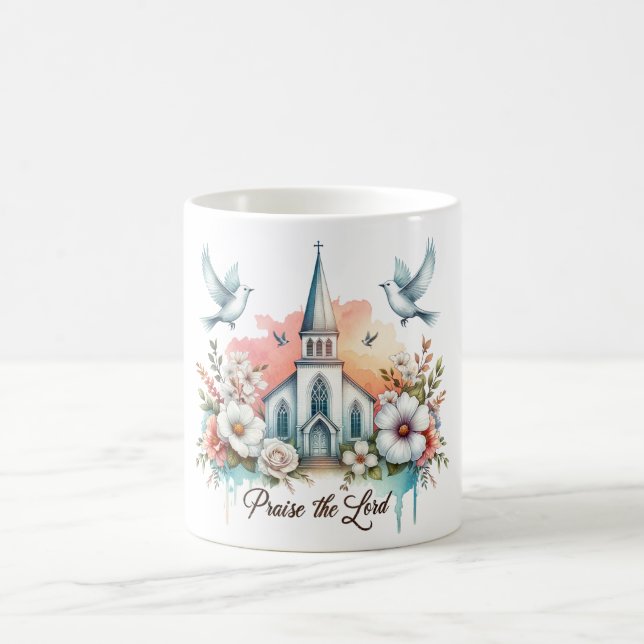 Den inspirerande kristna beröm Herren Kaffemugg (Center)