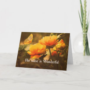 Den inspirerande kristna citatet: Hans Namn är Kort