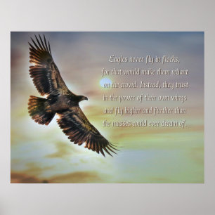 Den inspirerande motivation som flyter hög poster
