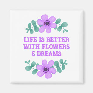 Den inspirerande offerten Skapar din egen Lila-Blo Magnet