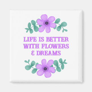 Den inspirerande offerten Skapar din egen Lila-Blo Magnet