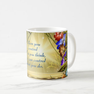 Den inspirerande offerten stärker ditt sinne Blue Kaffemugg