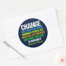 Den inspirerande politiska förändringen för Obama-