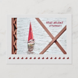 Den inspirerande portalen-stillastående Afloat Lit Vykort